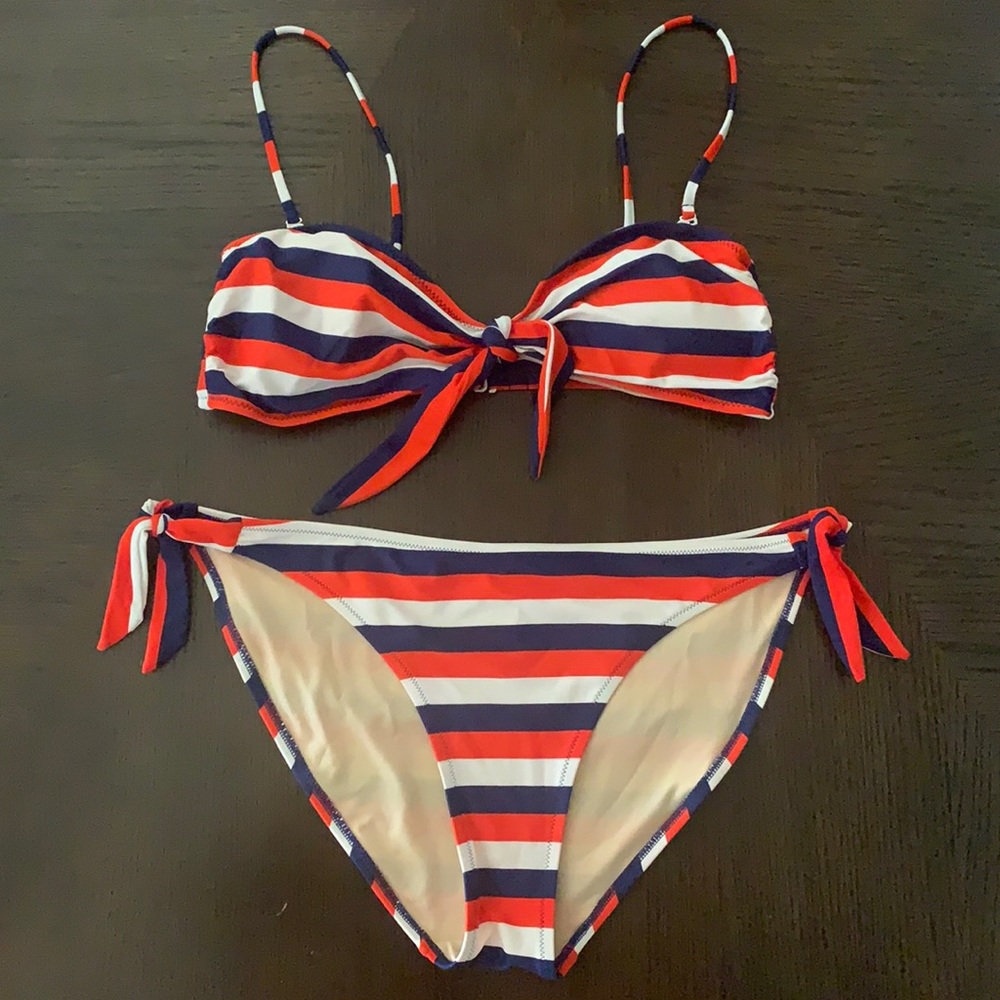 Red/White/Blue Striped Bikini
